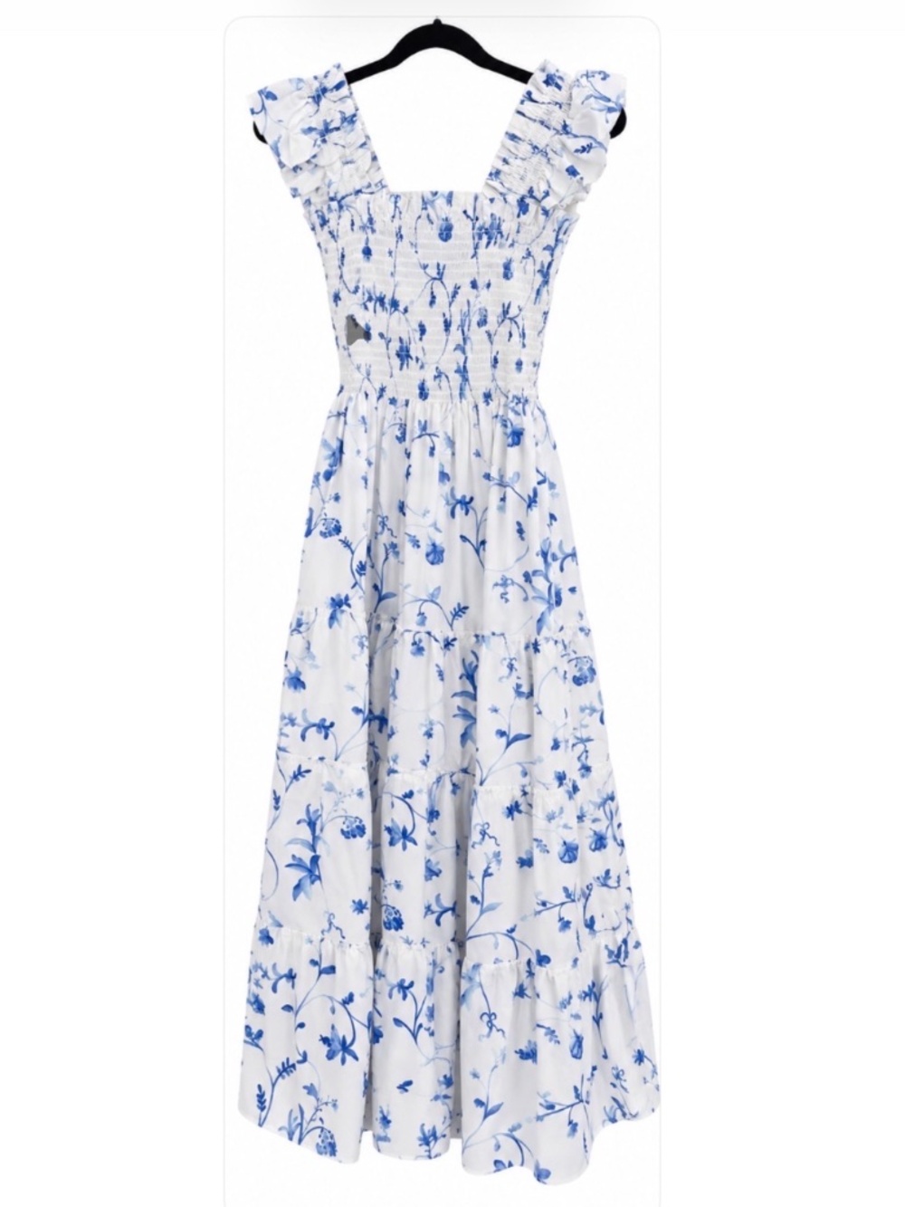 Hill House Home The Nap Dress Blue & White Floral XXS
